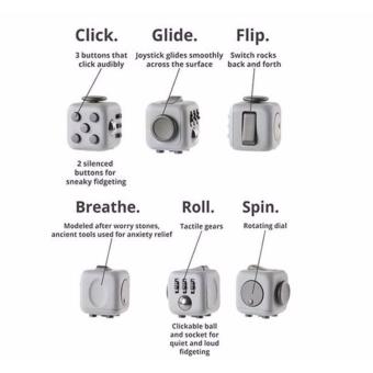 White + Black Fidget Cube Anxiety Stress Relief Kids Adults DeskToy June 2018 - 3 White + Black Fidget Cube Anxiety Stress Relief Kids Adults DeskToy - 3
