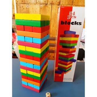 Wooden Jenga Colored Building Blocks - Educational And Therapeutic Toy June 2018 - 2 Wooden Jenga Colored Building Blocks - Educational and Therapeutic Toy - 2