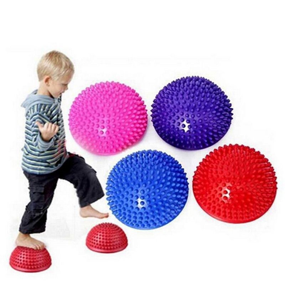 KNEEOIS Spiky Integration เด็กนวด Sensory เด็กของเล่นแบบทรงตัวลูกบอลโยคะอุปกรณ์ออกกำลังกาย Hemisphere ที่เหยียบเท้า