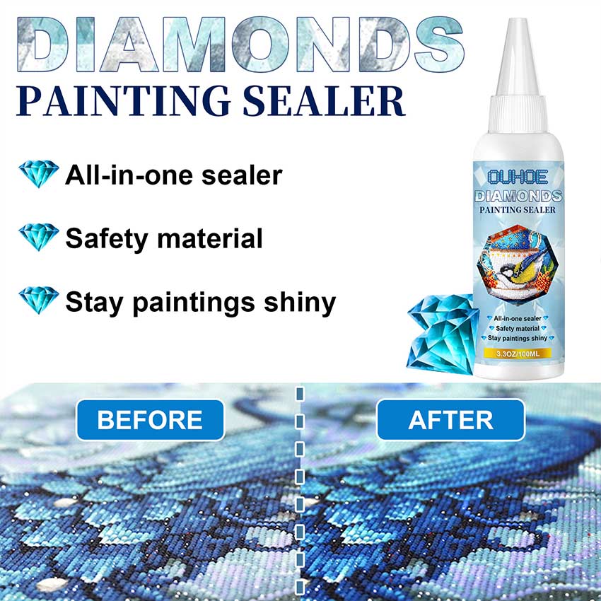 100ml Diamond Art Painting Sealant Puzzle 5D Diamond Art Painting Glue  Craft Artists Painting Sealer