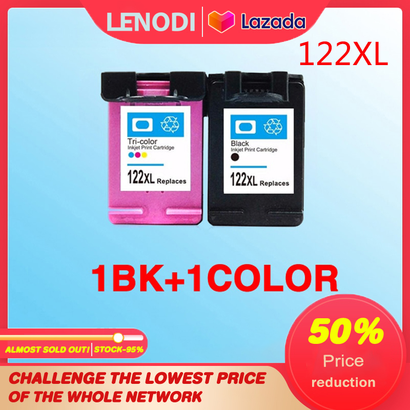 122XL Ink Cartridges Replacement For 122 Deskjet 1000 1050a 2000 2050 2050a 3000 3050 3050a 1510(1X BLACK) Ink Cartridge Printer ink