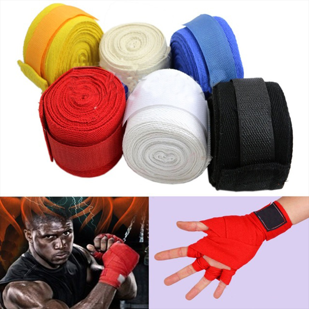 GAOJINDU19 Punching Cotton Training Thumb Loop Glove Boxing Hand Wraps Wrist Protector Fist Bandage