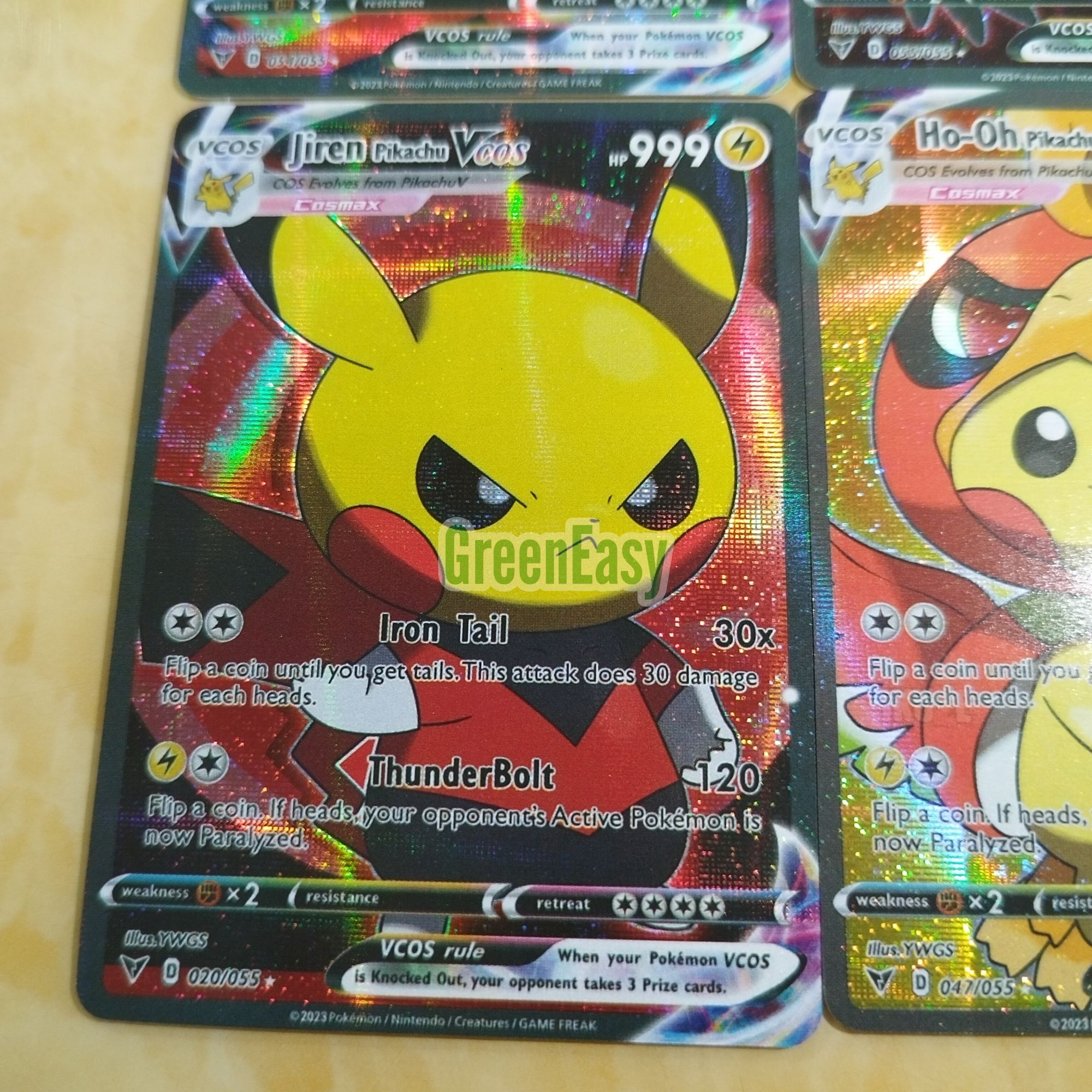 55 Pcs Ultra Rare Pokemon Cards HP 999 Pikachu Vcos Holographic