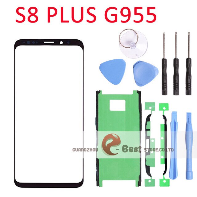 ด้านหน้าเสื้อใส่ข้างนอกฝาครอบเลนส์กระจกสำหรับ Samsung Galaxy S8 SM-G950 G955F โทรศัพท์มือถืออะไหล่