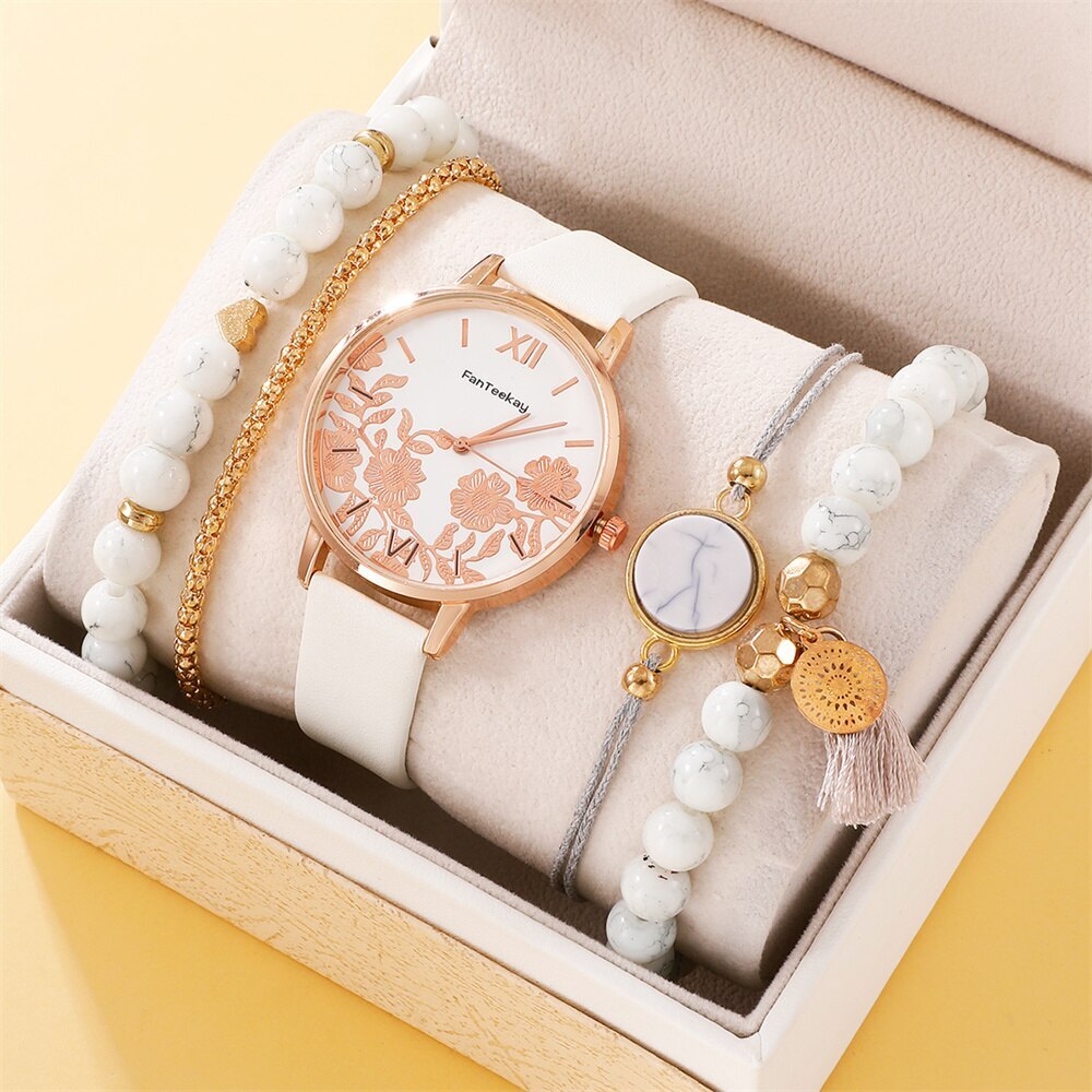 Watch and hot sale bracelet set