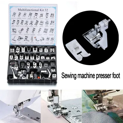 RESIGH FASHION 11/32Pcs Parts Foot Holder Low Shank Snap On Presser Feet Adapter Sewing Machine Multi Function (2)