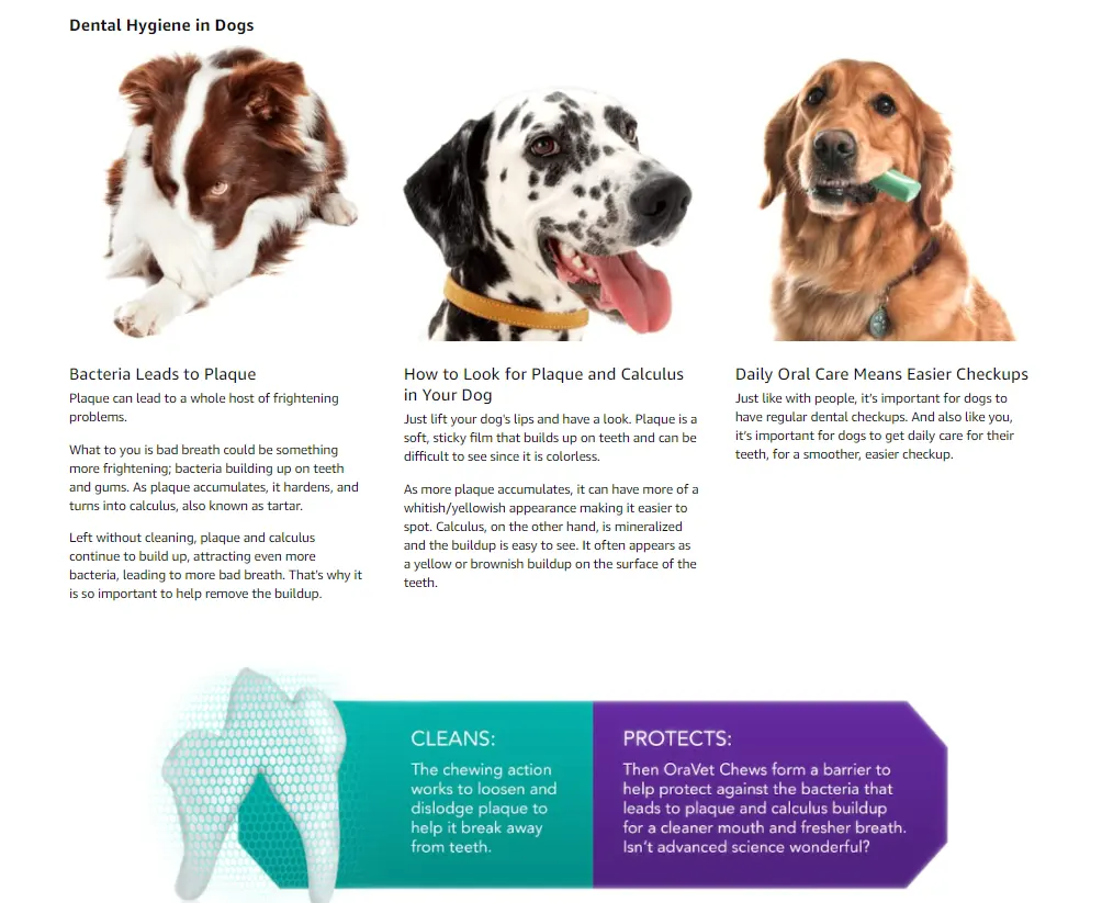 oravet chews over 50 lbs