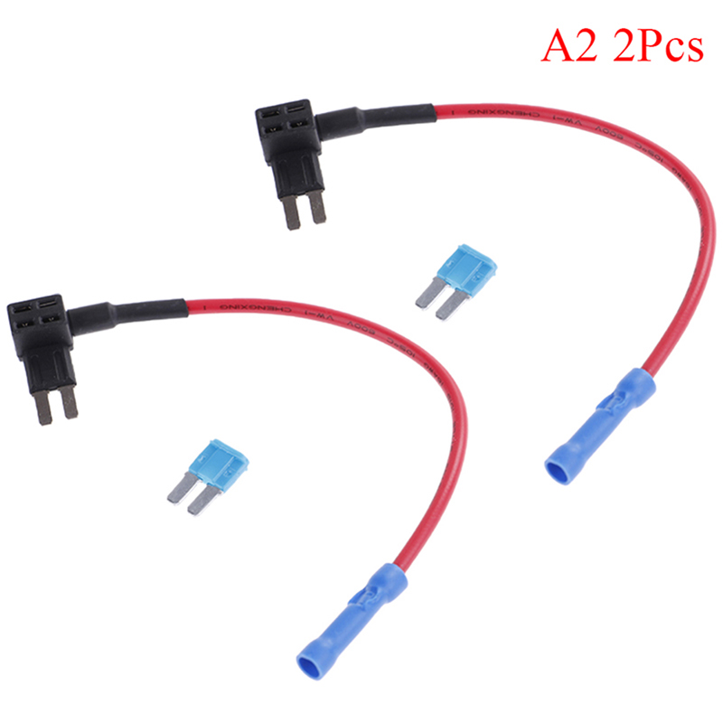 Fulai 1 cái/2 cái/5 cái vòi cầu chì micro2 lưỡi add-a-circuit giá đỡ cầu chì mini atr cầu chì 15a