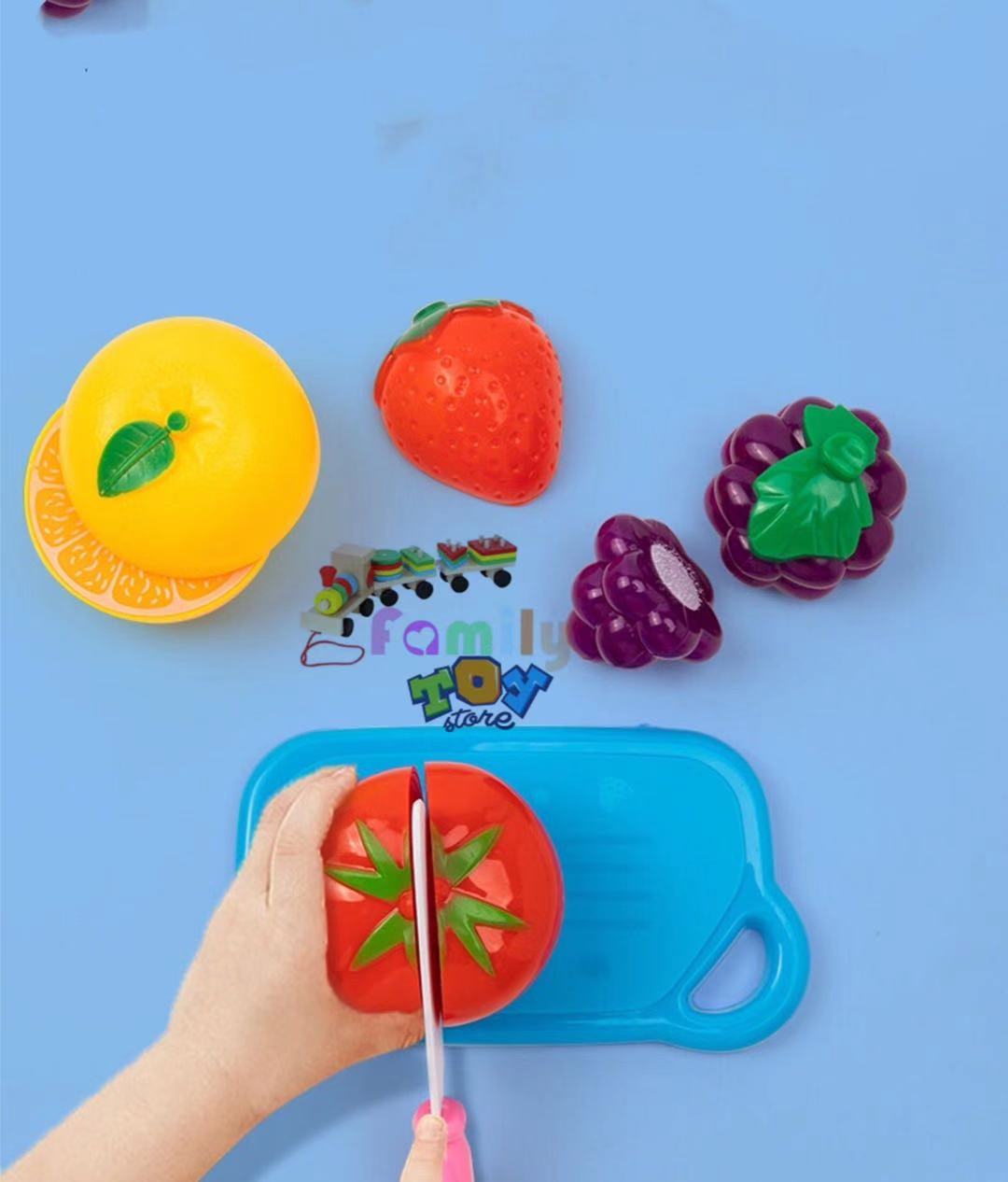 Toy's Family Fruit or Vegetable cutting Toy velco strap- choose your  design/ educational learning pretend play toy for kids/ toys for girls/  toys for