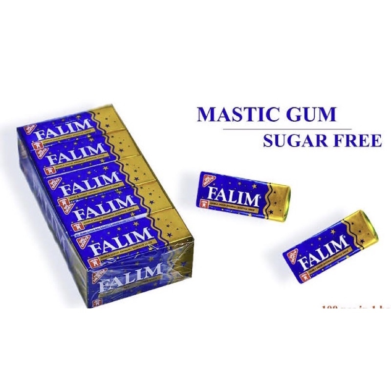 Falim Sugar Free Chewing gum-Damla Sakizli-PACK OF 5/mastic gum