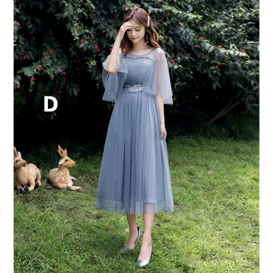 Dusty blue 2024 dress casual