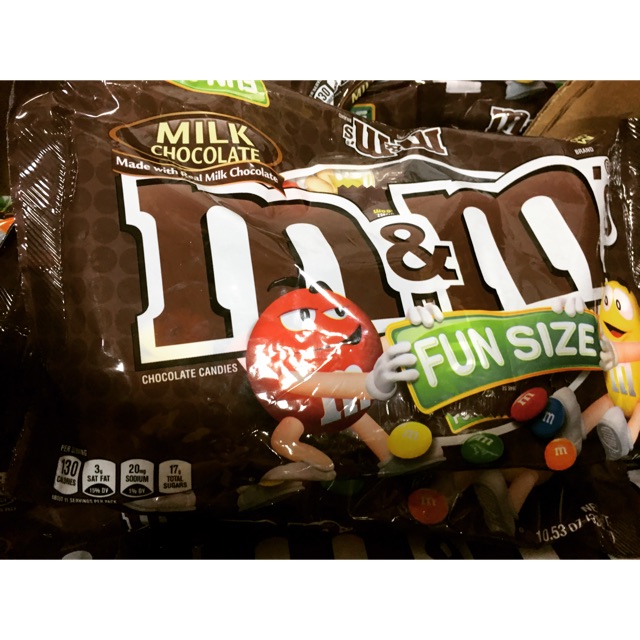M&M'S Milk Chocolate Candy Fun Size Bag - 10.53 Oz