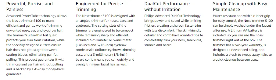 sharper image nose and ear hair trimmer