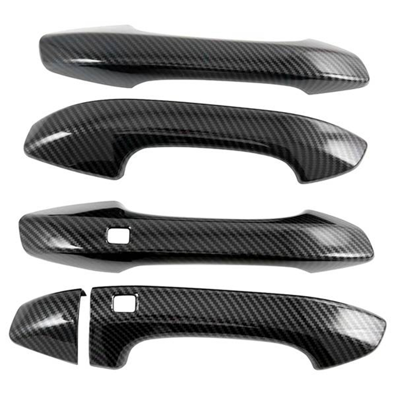 Car ABS Carbon Fiber Outer Side Door Handle Cover Trim for Kia Optima K5 2020 2021 Accessories Parts