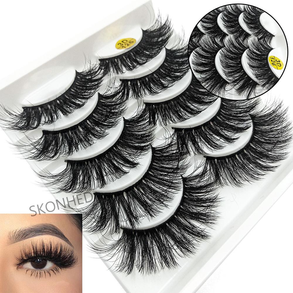 SQXRCH SHOP Eye Makeup Wispy Flared Natural Fluffy False Eyelashes Eye Lash Extension Crisscross 3D Faux Mink Hair