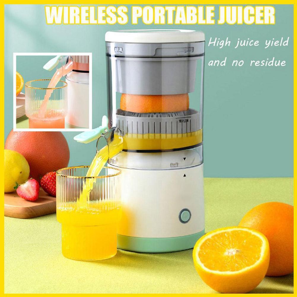 Gambar Electric Citrus Juicer Squeezer Lemon Orange Juicer Machine USB Juice Blender Charging Juice Portable Separator Fruit Visual Machine Household Juicer F8N0