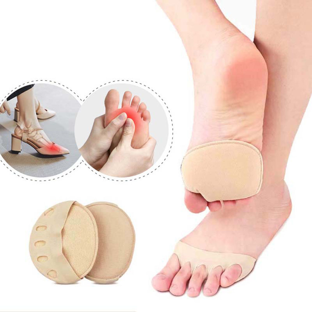 INMA สาว Breathable Anti-Slip Honeycomb Five Toes ซับในผ้านวด Toe Pad ส้นสูงเท้า Peds แผ่นรองเท้าส่วนหน้าดูแลเท้า