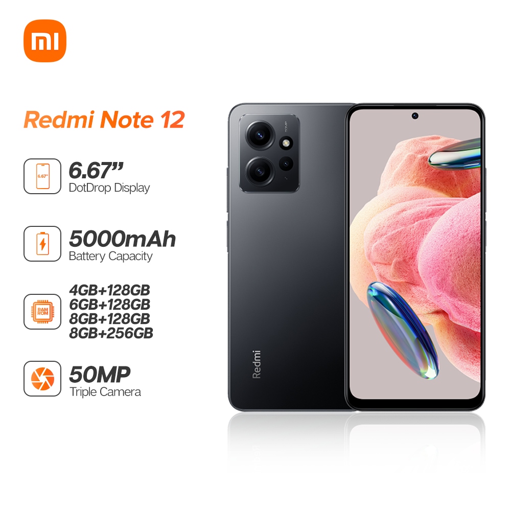 Smartphone Xiaomi Redmi Note 12, 6.67, 4GB 128GB