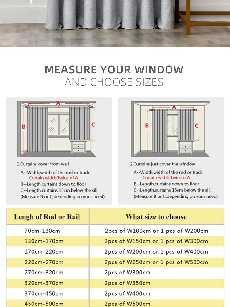 1pcs 100 Blackout Solid Color Curtains For Living Room Lazada Ph