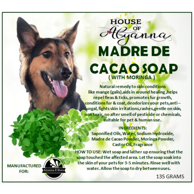 madre de cacao dog soap