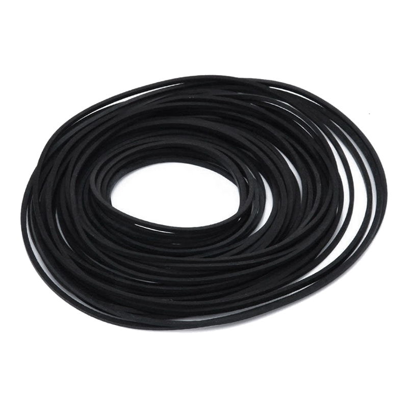 50PCS Universal Mix Cassette Tape Machine Belts Assorted Common Flat Rubber Belt for Recorders CD DVD Drive