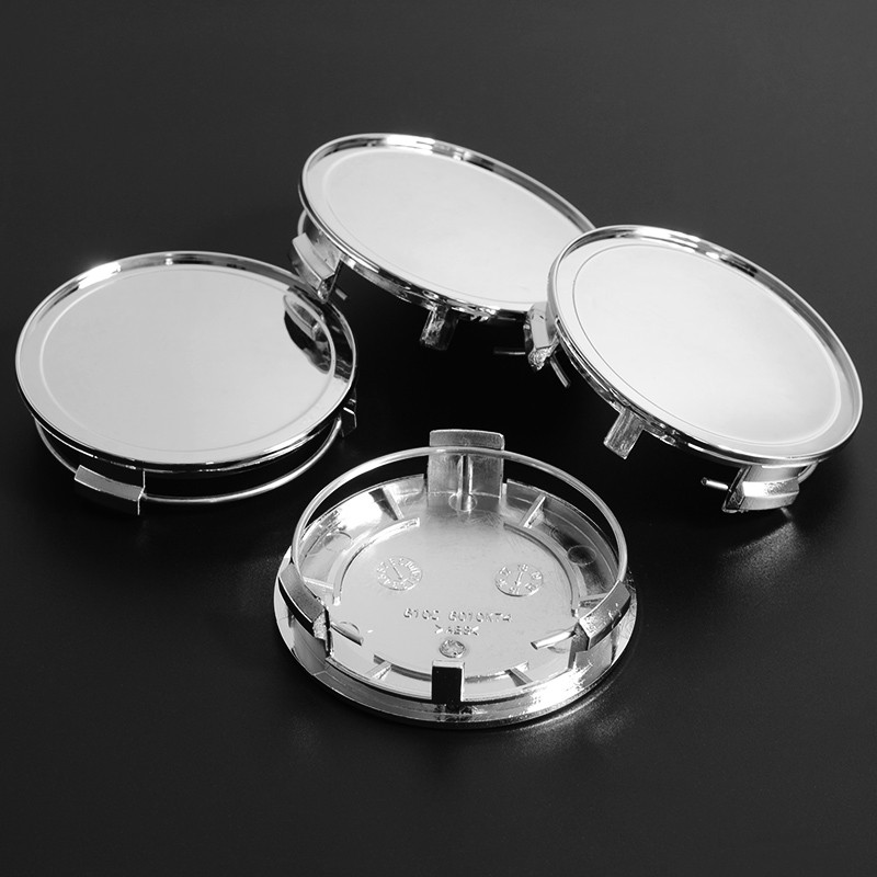 Huiyisunny 4 Chiếc Nắp Bánh Xe 75Mm Không Có Logo Trống Nắp Đùm Chống Bụi Cho Vành Xe Mercedes Benz