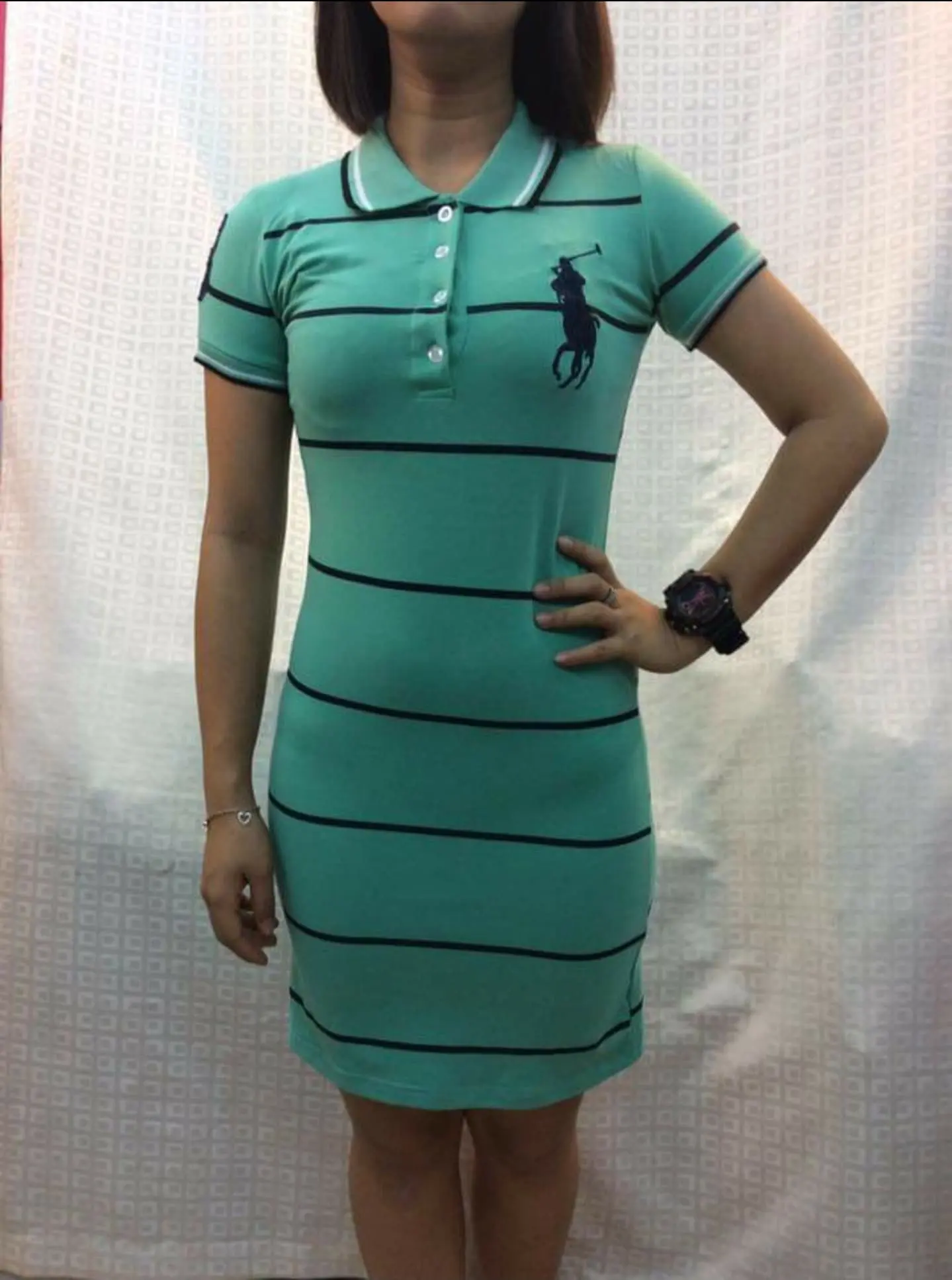 polo dress pink