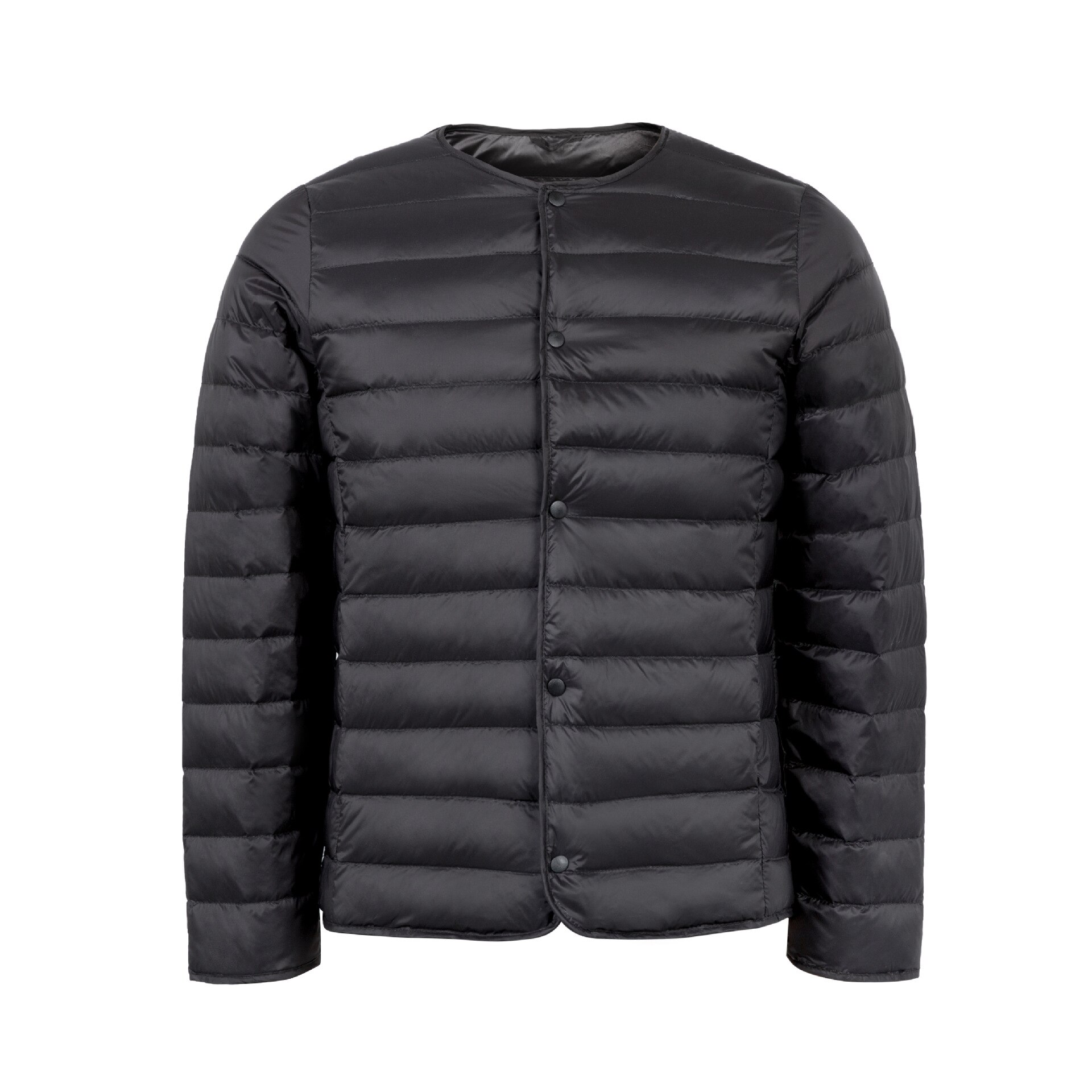 Men White Duck Down Coats 2022 New Ultra Light Collarless Single Breasted Buttons Man Winter Jackets Warm Puffer Liner 5XL 6XL