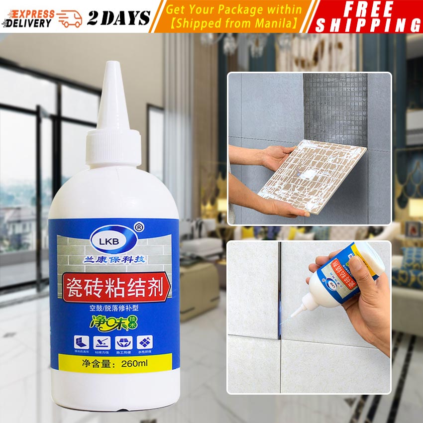 2/4PCS 260ML Tile Adhesive Glue Tile Glue Strong Adhesive Floor
