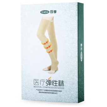 1 Pair Brace Compression Stockings Varicose Veins 23-32mmHg Pressure Level 2 Mid-Calf Length Medical Stockings For Varicose Veins,Beige - Intl June 2018 - 5 1 Pair Brace Compression Stockings Varicose Veins 23-32mmHg Pressure Level 2 Mid-Calf Length Medical Stockings for Varicose Veins,Beige - intl - 5
