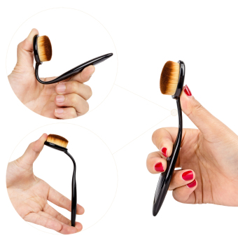 1 Pcs Toothbrush Makeup Brushes For Face Powder Blusher CosmeticBeauty Oval Curve Foundation Brush Make Up Tools (Black) - Intl June 2018 - 3 1 pcs Toothbrush Makeup Brushes for Face Powder Blusher CosmeticBeauty Oval Curve Foundation Brush Make Up Tools (Black) - Intl - 3