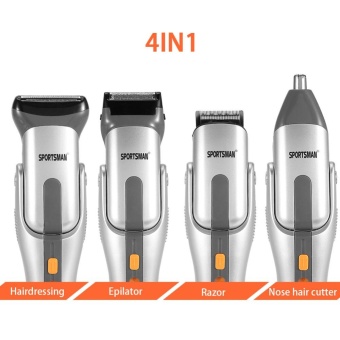 4 In 1 Washable Mens Eletric Nose Hair Clipper Trimmer Bead HairShaver Cutter Set With Comb - Intl May 2018 - 4 4 in 1 Washable Mens Eletric Nose Hair Clipper Trimmer Bead HairShaver Cutter Set with Comb - intl - 4