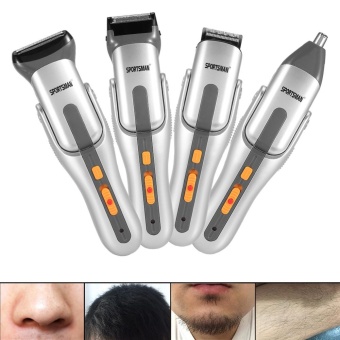 4 In 1 Washable Mens Eletric Nose Hair Clipper Trimmer Bead HairShaver Cutter Set With Comb - Intl May 2018 - 2 4 in 1 Washable Mens Eletric Nose Hair Clipper Trimmer Bead HairShaver Cutter Set with Comb - intl - 2