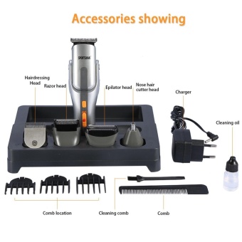 4 In 1 Washable Mens Eletric Nose Hair Clipper Trimmer Bead HairShaver Cutter Set With Comb - Intl May 2018 - 3 4 in 1 Washable Mens Eletric Nose Hair Clipper Trimmer Bead HairShaver Cutter Set with Comb - intl - 3