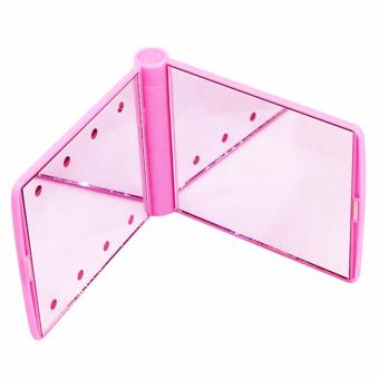 8 LED Vanity Mirror Compact Portable Cosmetic Mini Makeup Mirror(Pink) April 2018 - 3 8 LED Vanity Mirror Compact Portable Cosmetic Mini Makeup Mirror(Pink) - 3