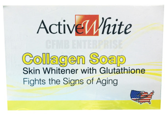 Active White Collagen Soap Skin Whitening With Glutathione 135g,Set Of 6 June 2018 - 2 Active White Collagen Soap Skin Whitening with Glutathione 135g,Set of 6 - 2