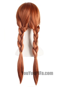 Anime Wigs Ice And Snow Anna With The Wigs Braids Brown Cosplay Wigs Hair Sets 61066 (Color: Light Brown) - Intl June 2018 - 4 Anime Wigs Ice And Snow Anna With The Wigs Braids Brown Cosplay Wigs Hair Sets 61066 (Color: Light Brown) - intl - 4