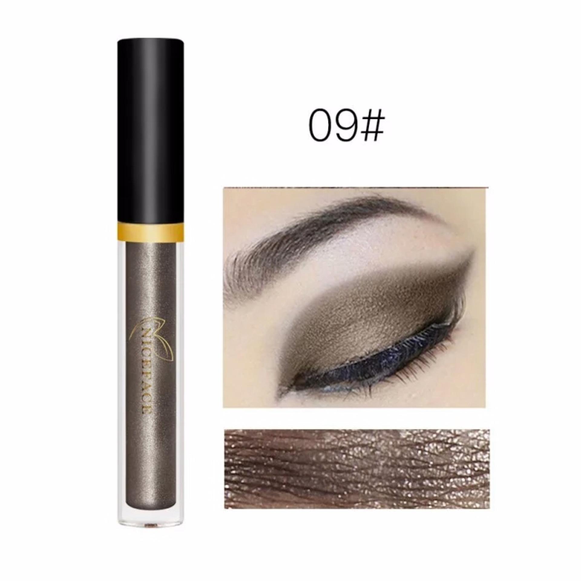 Charcoal Metallic Pearl Shimmer Glitter Eye Shadow Cat Eye Makeup Nice Face Philippines