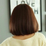 Fluffy Short Pear Head Slightly Curled Wig(dark Brown) - Intl August 2018 - 3 Fluffy short pear head slightly curled wig(dark brown) - intl - 3