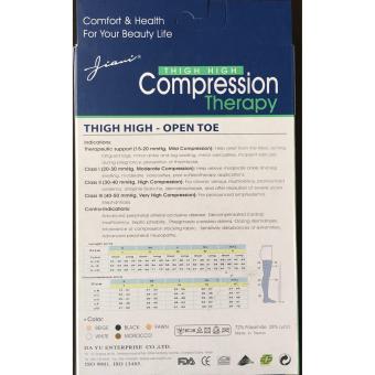Jiami Thigh High Open Toe Compression Therapy Stocking Medium SizeMade In Taiwan June 2018 - 2 Jiami Thigh High Open Toe Compression Therapy Stocking Medium SizeMade in Taiwan - 2