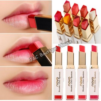 Korea NOVO Double Color Lipstick Makeup Moisturizing Color Gradient Lipstick #2 June 2018 - 5 Korea NOVO Double Color Lipstick Makeup Moisturizing Color Gradient Lipstick #2 - 5