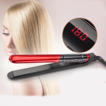 LCD Display 2-in-1 Ceramic Coating Hair Straightener Comb Hair Curler Beauty Care Iron Healthy Beauty-Red June 2018 - 2 LCD Display 2-in-1 ceramic coating Hair straightener comb hair Curler beauty care Iron healthy beauty-Red - 2