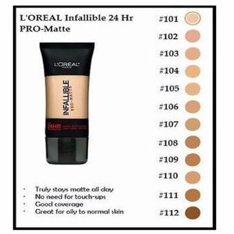 L'Oreal Infallible Pro-Matte 24HR (105 Natural Beige) June 2018 - 2 L'Oreal Infallible Pro-Matte 24HR (105 Natural Beige) - 2