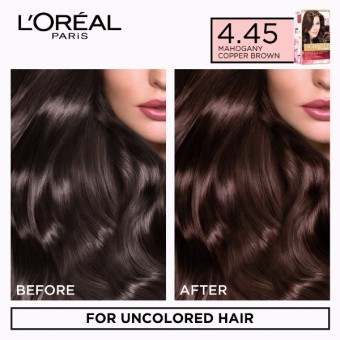 L'Oreal Paris Excellence Creme Hair Color 14g (No.4 .45 MahoganyCopper Brown) June 2018 - 2 L'Oreal Paris Excellence Creme Hair Color 14g (No.4 .45 MahoganyCopper Brown) - 2