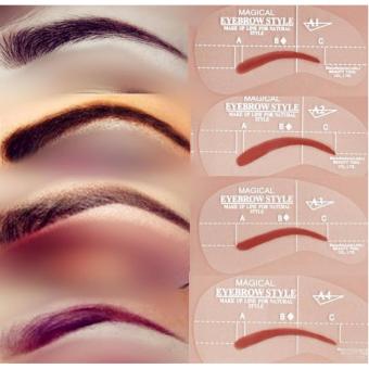 MAGICAL 24 Styles Eyebrow Stencil Tool Makeup Styles Eye BrowTemplate Shaper Make Up Tool 32g June 2018 - 3 MAGICAL 24 styles Eyebrow Stencil Tool Makeup Styles Eye BrowTemplate Shaper Make Up Tool 32g - 3