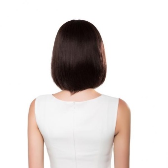 MagiDeal Natural Black Straight Bob 100% Human Hair Wigs With Cap For Women 14 Inch - Intl June 2018 - 2 MagiDeal Natural Black Straight Bob 100% Human Hair Wigs with Cap for Women 14 inch - intl - 2