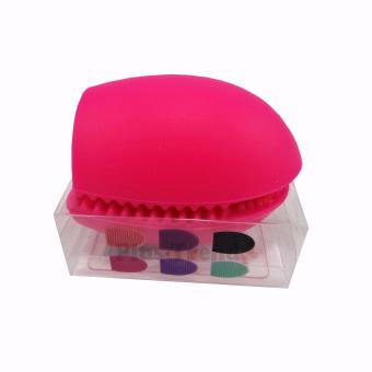 Make Up Brush Cleaner Egg Finger Glove (Red) June 2018 - 4 Make Up Brush Cleaner Egg Finger Glove (Red) - 4
