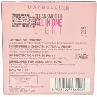Maybelline Clear Smooth Face Powder Honey 9g June 2018 - 2 Maybelline Clear Smooth Face Powder Honey 9g - 2