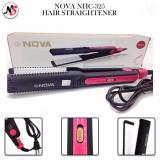 Nova NHC-325 Professional Hair Straightening Iron(Black/Pink)