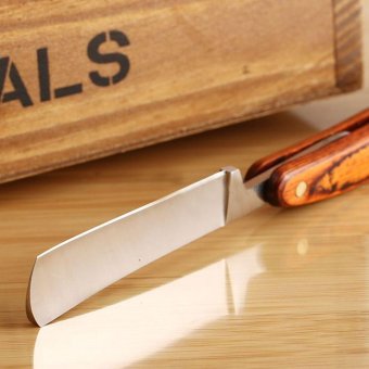 Oanda Wood Handle Stainless Steel Barber Shaving StraightRazor-with Case - Intl June 2018 - 2 oanda Wood Handle Stainless Steel Barber Shaving StraightRazor-with Case - intl - 2